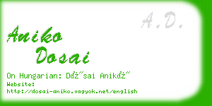 aniko dosai business card